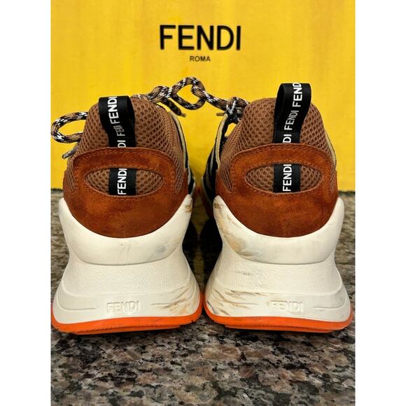 Fendi Brown FFluid Low Top Sneakers Men\'s US10 SPB-TS 339264 main image 4
